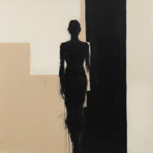 Monolithic Shadows In Perpetual Descent: A Singular Study Of Form And Void — Laurent Fabre