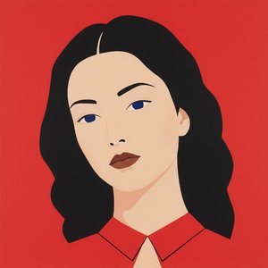 Crimson Stillness: A Study In Red And Form — Baptiste Leroy