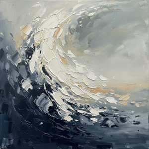Élan De Minuit : Une Étude Monumentale De L'impasto Sculptural Et Du Mouvement Tectonique — Christian Noiret