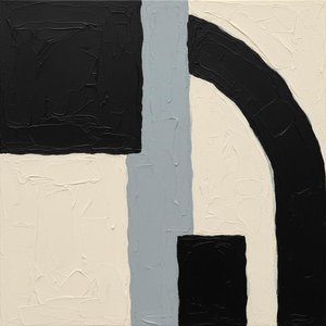 Monolithic Shadows And The Silent Weight Of Structural Grey Abstraction — Laurent Fabre