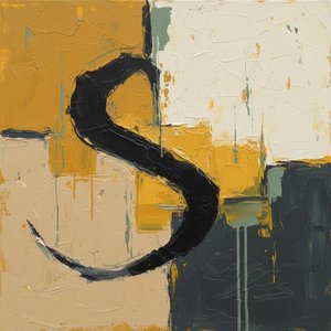 Monolithic Calligraphy In Ochre And Charcoal: A Singular Fragmented Earthwork Study — Laurent Fabre