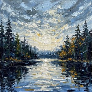 Horizonte Luminoso: Un Estudio Singular De Impasto Sobre Serenidad Y Luz