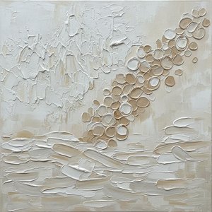 Ascending Monoliths In Creamy Impasto: A Meditative Study Of Sculptural Sanded Forms — David Moreau