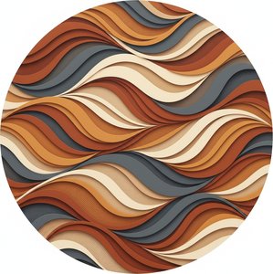 Ethereal Strata: A Meditative Symphony Of Earthly Tones And Circular Motion — Laurent Fabre