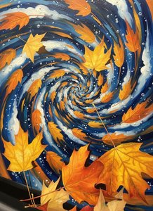 Kinetic Amber: The Centrifugal Soul Of Autumn — Jacques Villedieu