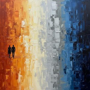 Chromatic Ascent: Echoes Of Horizon Under Impasto Skyfall — Christian Noiret