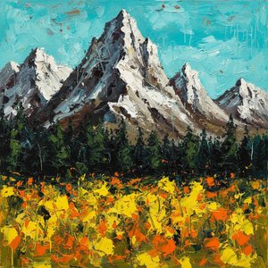 Embered Summits & The Silent Bloom — Isabelle Garnier