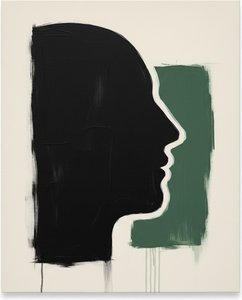 Monolithic Silhouette In Forest Shadows: A Singular Study Of Weight And Melancholy — Laurent Fabre