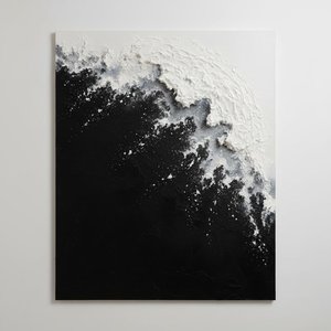 Frattura Di Ossidiana: Un'eterea Convergenza Di Luce Scultorea E Vuoto Infinito — David Moreau