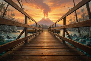 Ember Of The Primordial Dawn: A Luminist Vision — Clément Richard