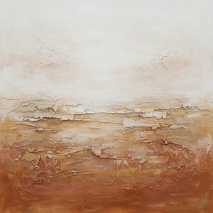 Stratigraphy Of Silence: Earth Tones Across An Ethereal Horizon Line — David Moreau