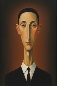 The Silent Monolith: An Elongated Study In Ochre And Shadow