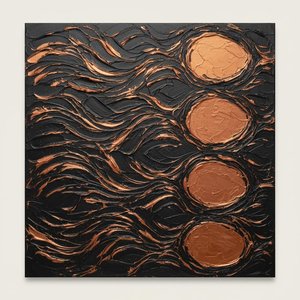 Courants D'obsidienne Et Échos Métalliques : Une Étude Monumentale Du Flux De Bronze Sculptural — David Moreau