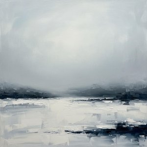 Ethereal Silence: A Monochromatic Study Of Frozen Horizons And Atmospheric Mist — Christian Noiret