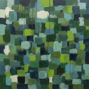 Mosaïque De Mousse Fragmentée : Une Étude Monumentale D'ombres Verdoyantes Et De Gravité Liquide — Laurent Fabre