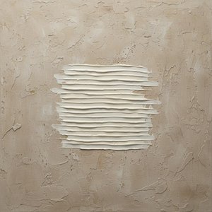 Rythmes Monolithiques En Impasto Sablé : Une Étude Méditative Des Tons Terreux Sculpturaux — David Moreau