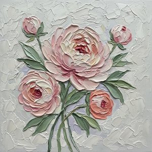 Ätherische Blüte Im Relief: Eine Monumentale Studie Von Skulpturalem Rosé Und Salbei — David Moreau