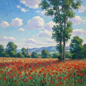Luminous Verdure: The Crimson Radiance — Marc Duvallier