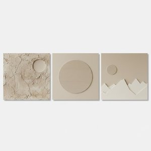 Ephemeral Triptych: A Monochromatic Study Of Organic Form And Geometric Silence — David Moreau