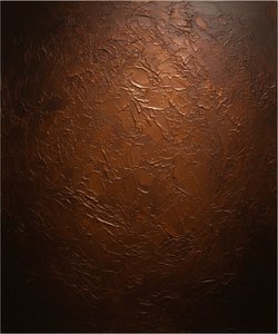 Ethereal Embers Of Ancient Earth: A Monumental Study In Oxidized Copper And Shadow — David Moreau