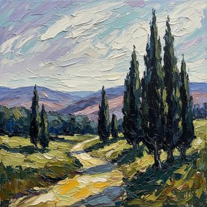 Sendero Eterno A Través De Sombras Silvanas: Un Estudio Monumental De Impasto En Serenidad — Christian Noiret
