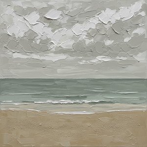 Ätherische Horizonte: Eine Meditative Studie Gedämpfter Gezeiten Und Skulpturaler Küstenlinien — David Moreau