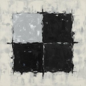 Monolithic Fragments Of Shadow And Light In A Singular Achromatic Study — Laurent Vionnet, Minimalist Art
