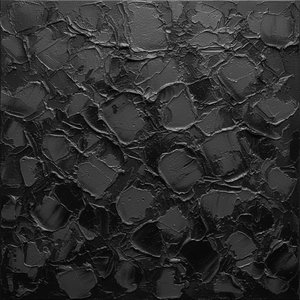 Monolithic Shadows: A Sculptural Study In Obsidian Tectonic Relief And Charcoal Depth — David Moreau