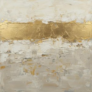 Orizzonte Dorato: Uno Studio Monumentale Tra Terra Materica Ed Etere Luminoso — Laurent Fabre