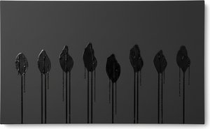 Seven Echoes of Viscosity: A Monochromatic Study in Controlled Descent and Form