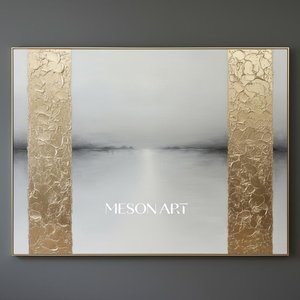 Orizzonte Dorato: Uno Studio Monumentale Di Nebbia Eterea E Oro Scultoreo — Laurent Roche