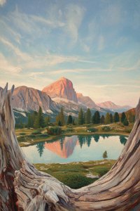 Golden Radiance Through The Ancient Arbor — Jacques Villedieu