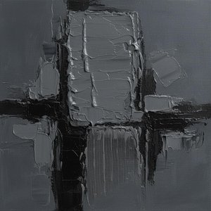 Monolithic Shadows In Obsidian: A Singular Study Of Heavy Impasto And Structural Silence — David Moreau