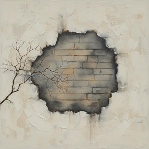Fragmented Silence: A Monochromatic Study of Decay and the Skeletal Branch