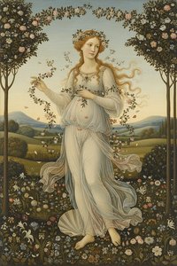 The Ethereal Awakening: A Primordial Reverie In Rose And Light