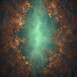 Luminous Fracture Amidst The Eroded Fragments Of A Burnished Bronze Horizon — David Moreau
