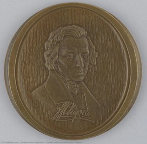 Medal With A Profile And Chopin — Edward Andrzej Gorol