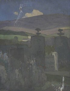 Garden with Hillside Beyond