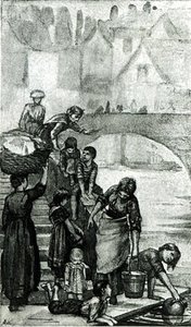 Fetching Water From The River From 'london Street — Dorothy Tennant