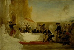 Sir Walter Scott (1771–1832), Novelist And Poet – Gala Day At Abbotsford — सर विलियम एलन