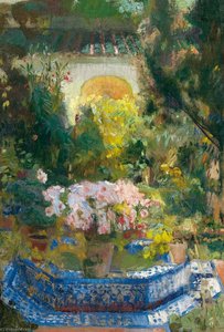 Español Patio De La Casa — Joaquín Sorolla Y Bastida
