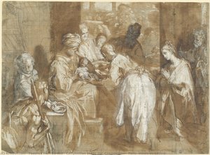Composition Study (for “circumcision”, Paris, Musée Du Louvre) — 费德里科·巴罗奇 (fèi Dé Lǐ Kè · Bā Luó Qí)