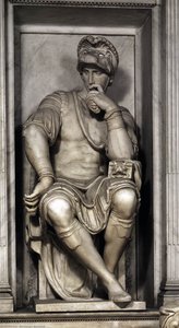 Tomb Of Lorenzo De' Medici (detail) — Michelangelo Buonarroti