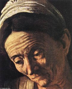 Supper At Emmaus (detail) (21) — Caravaggio