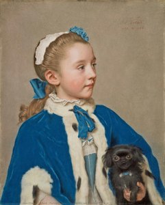 Portrait Of Maria Frederike Van Reede-athlone At Seven Years Of Age — Žan-etjen Liotard