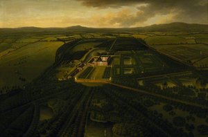 A Bird's Eye View Of Dunham Massey From The South — John Harris