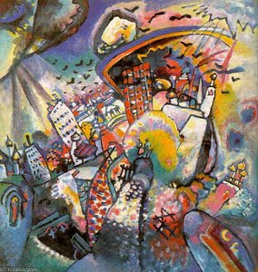 Moscow I, Oil On Canvas, State Tretjakov Gal — Wassily Wassilyevich Kandinsky