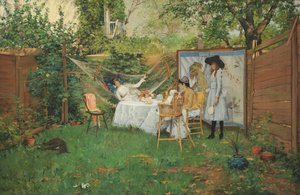 Das Frühstück Im Freien — William Merritt Chase