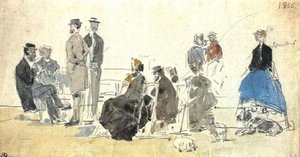 On The Beach — Eugène Louis Boudin
