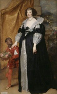 Princess Henrietta Of Lorraine (1611–1660), Attended By A Page — Sir Anthony Van Dyck